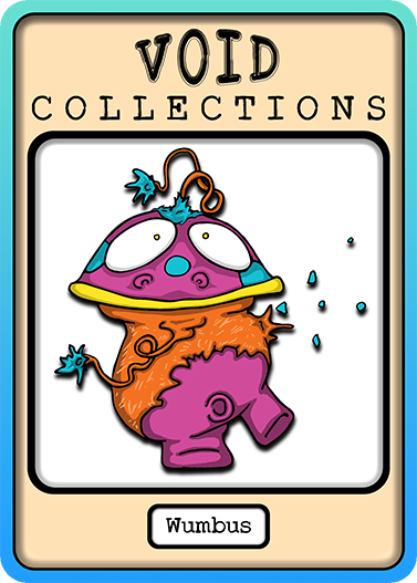 A picture of the Wumbus card with its standard border.