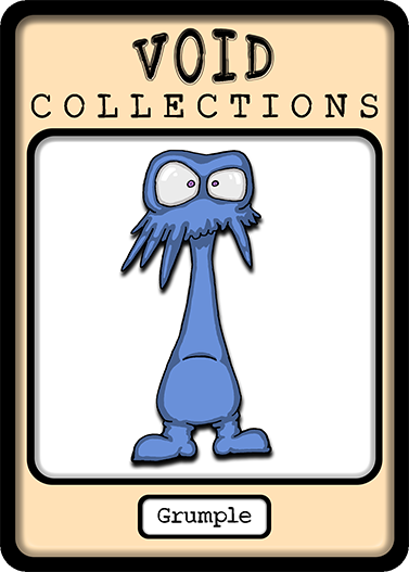 A picture of the Grumple card with its standard border.