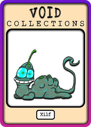 A picture of the Xilf card with its standard border.