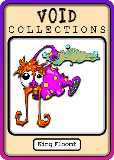 A picture of the King Floomf card with its standard border.