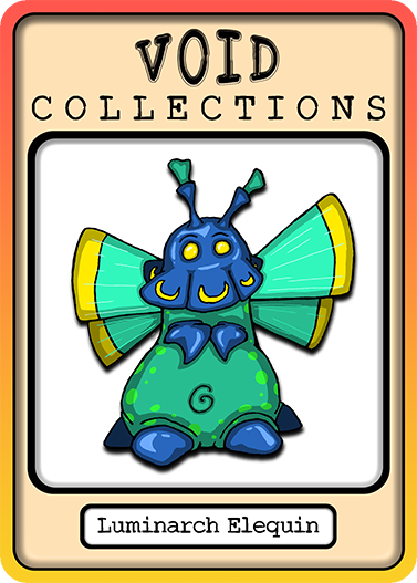 A picture of the Luminarch Elequin card with its standard border.