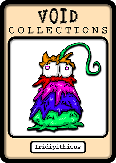 A picture of the Iridipithicus card with its standard border.